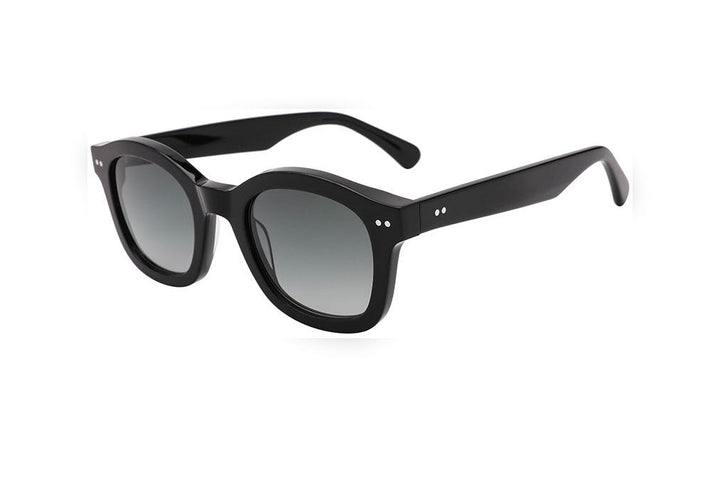 MORGAN black / grey polarized round sunglasses, top view