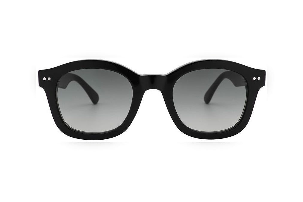 MORGAN black / grey polarized round sunglasses, front view