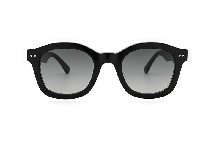 MORGAN black / grey polarized round sunglasses, front view