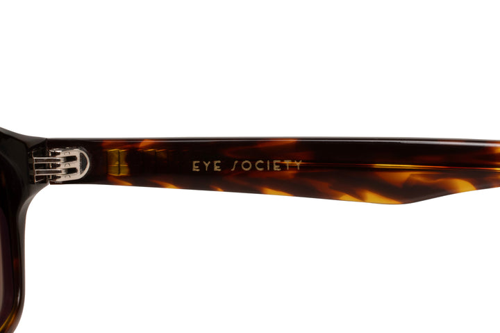 ECHO tortoise polarized rectangle sunglasses, logo view