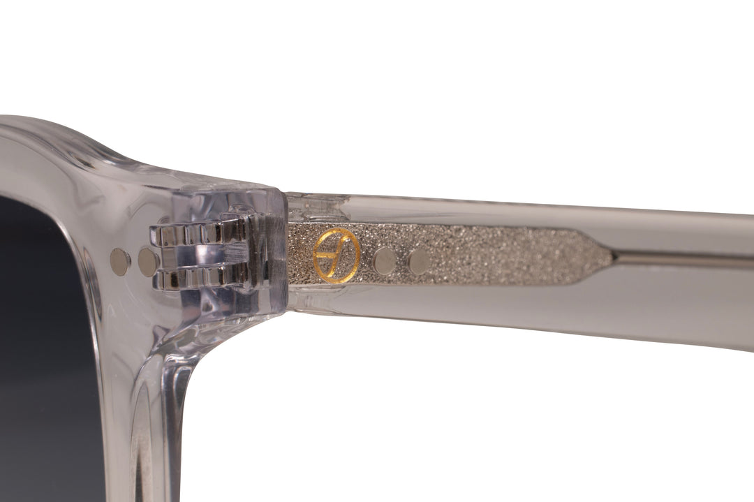 ELIO crystal polarized rectangle sunglasses, details view