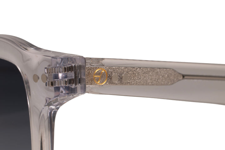 ELIO crystal polarized rectangle sunglasses, details view