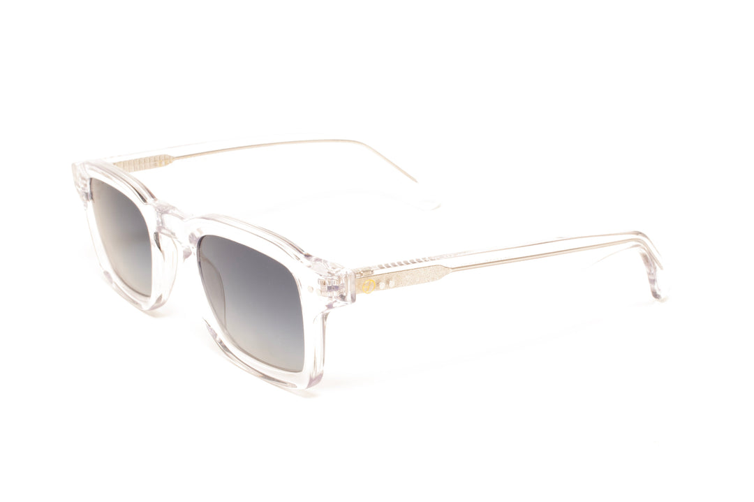 ELIO crystal polarized rectangle sunglasses, top view
