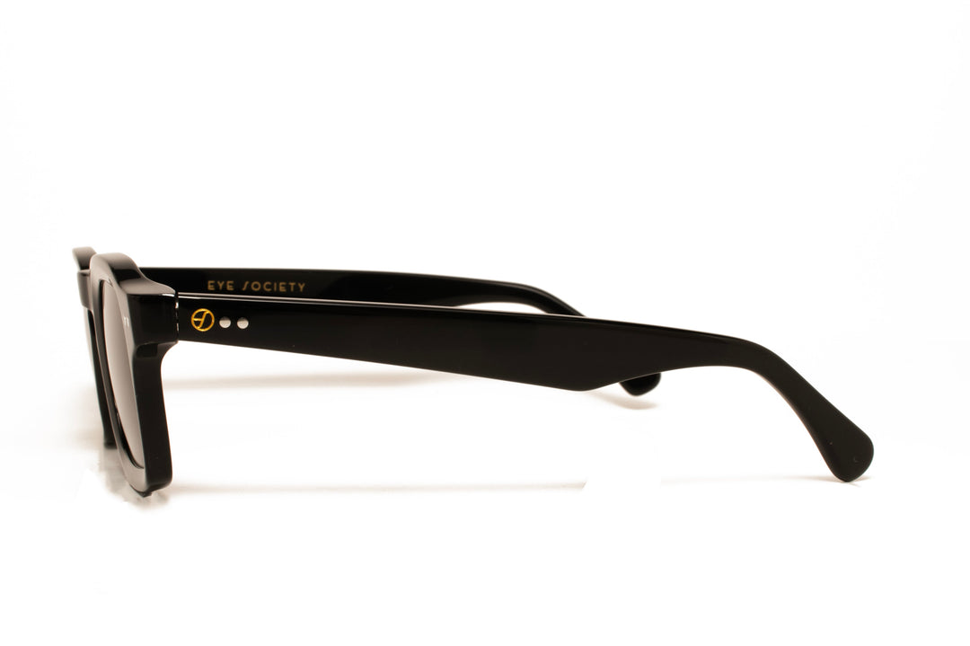 ELIO black polarized rectangle sunglasses, side view