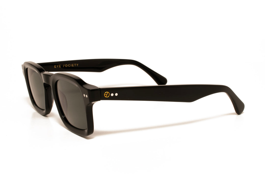 ELIO black polarized rectangle sunglasses, top view