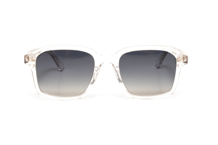 ENZO crystal polarized square sunglasses, front view