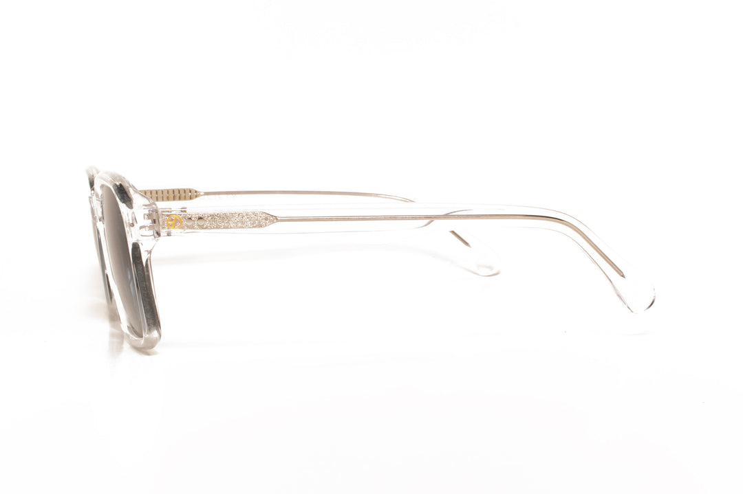ENZO crystal polarized square sunglasses, side view