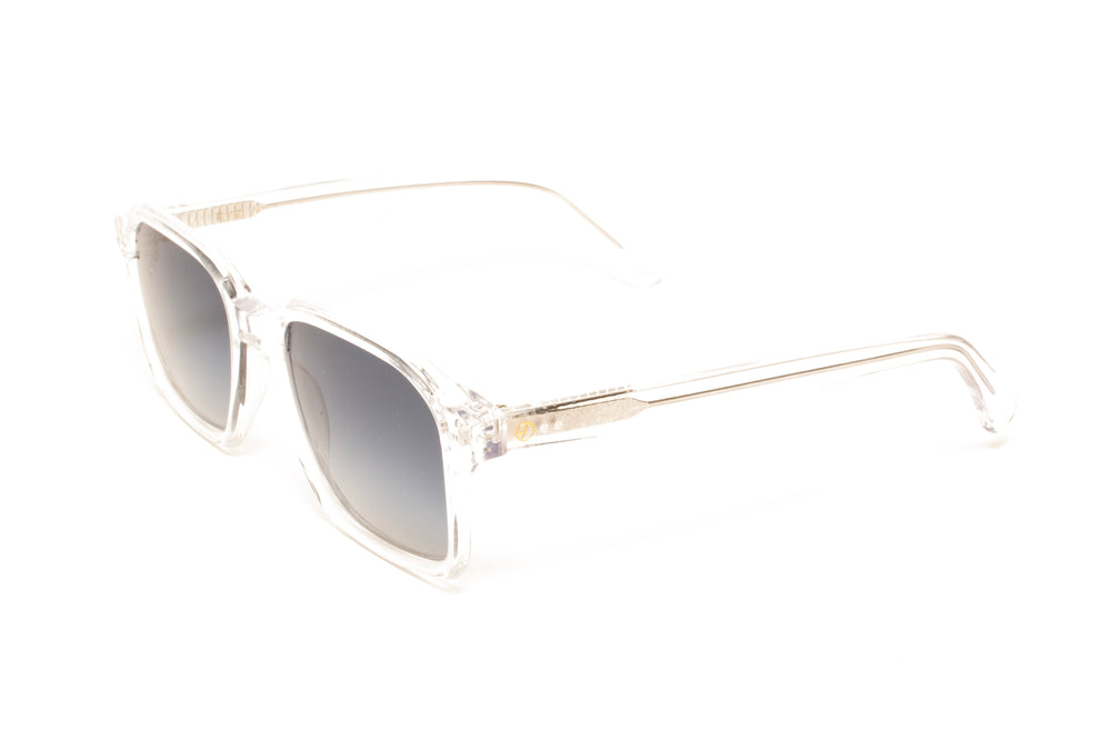 ENZO crystal polarized square sunglasses, top view