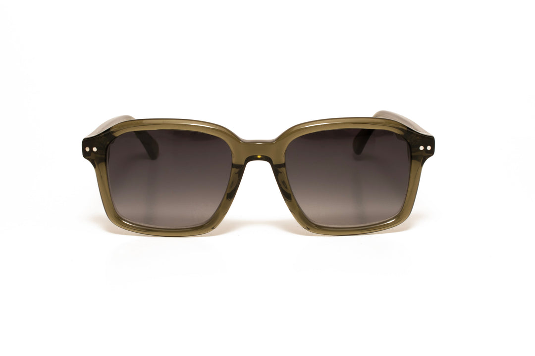 ENZO d.green polarized square sunglasses, front view