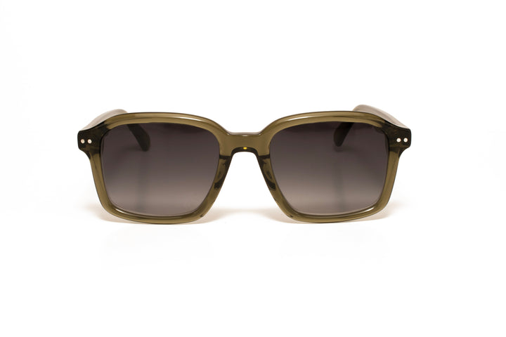 ENZO d.green polarized square sunglasses, front view
