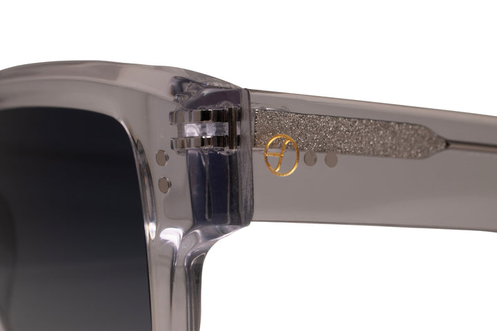ELLIS crystal polarized rectangle sunglasses, details view