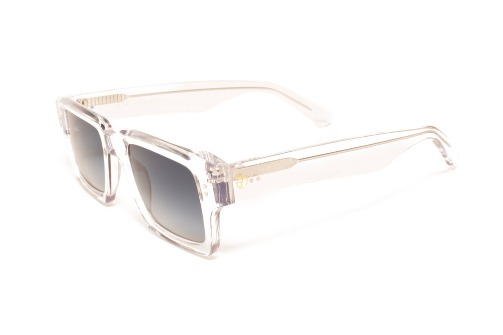 ELLIS crystal polarized rectangle sunglasses, top view