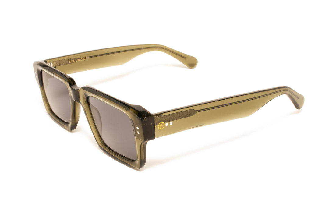 ELLIS d.olive green polarized rectangle sunglasses, top view