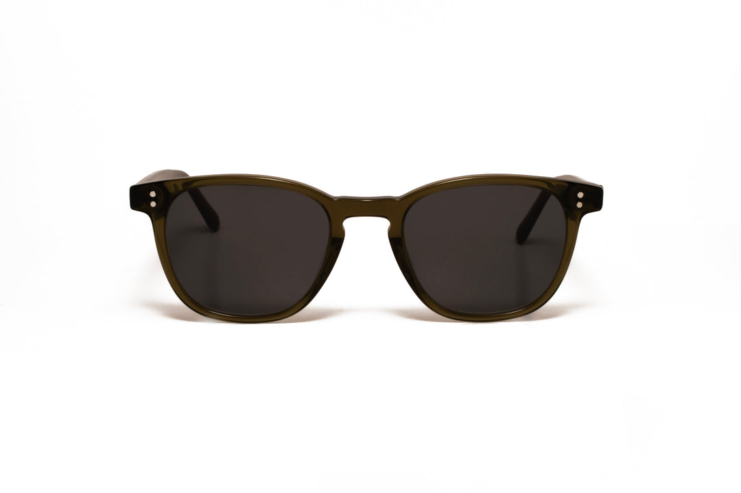 CASSIAN d.green polarized round sunglasses, front view