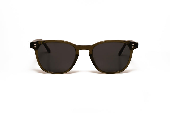 CASSIAN d.green polarized round sunglasses, front view