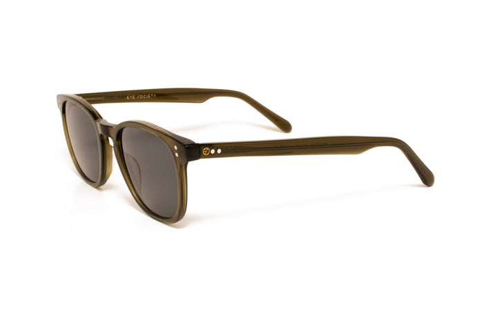 CASSIAN d.green polarized round sunglasses, top view