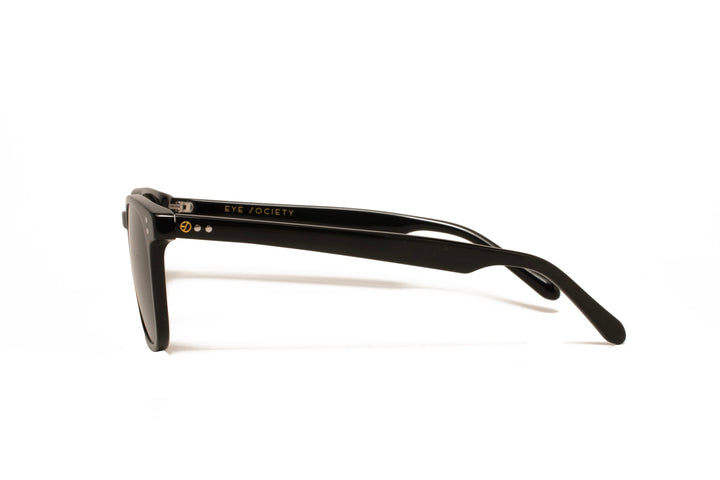 CASSIAN black polarized round sunglasses, side view
