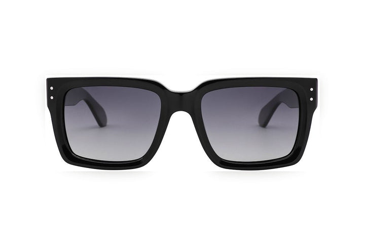 TORIN black / grey polarized rectangle sunglasses, front view