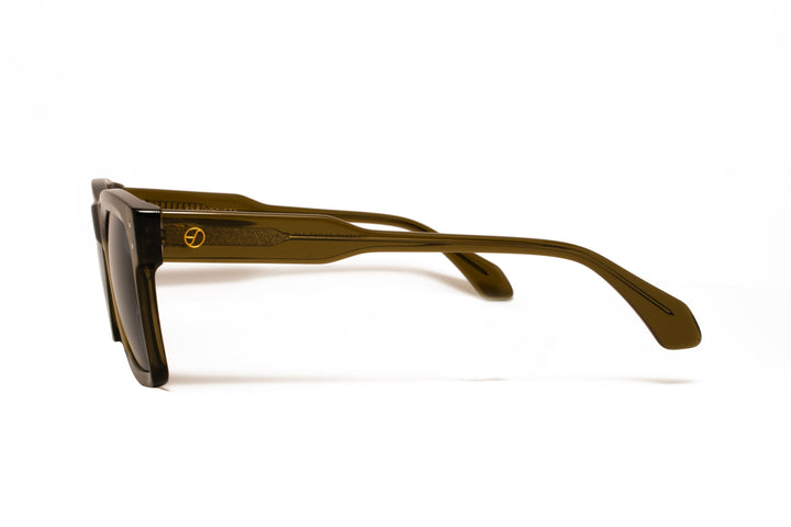 CEDRIC d.green polarized rectangle sunglasses, side view