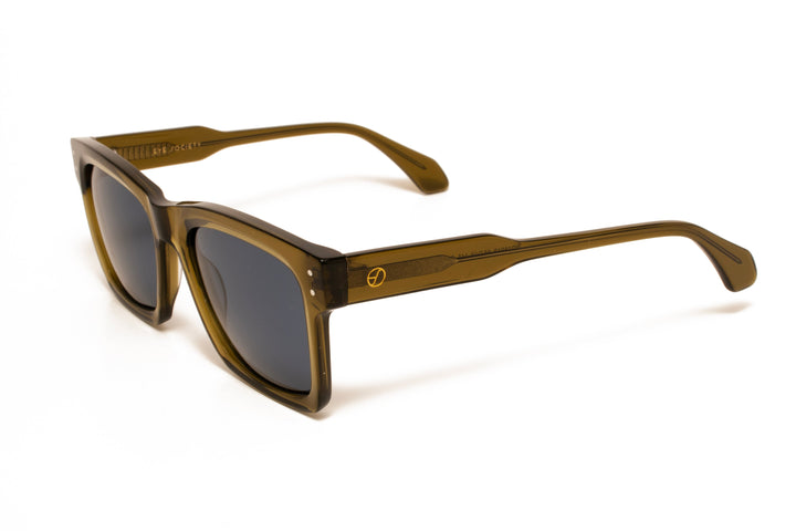 CEDRIC d.green polarized rectangle sunglasses, top view