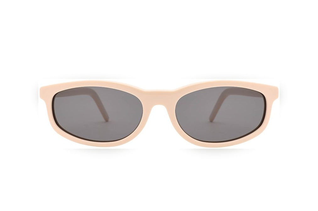 FAYE beige / grey polarized oval sunglasses, front view