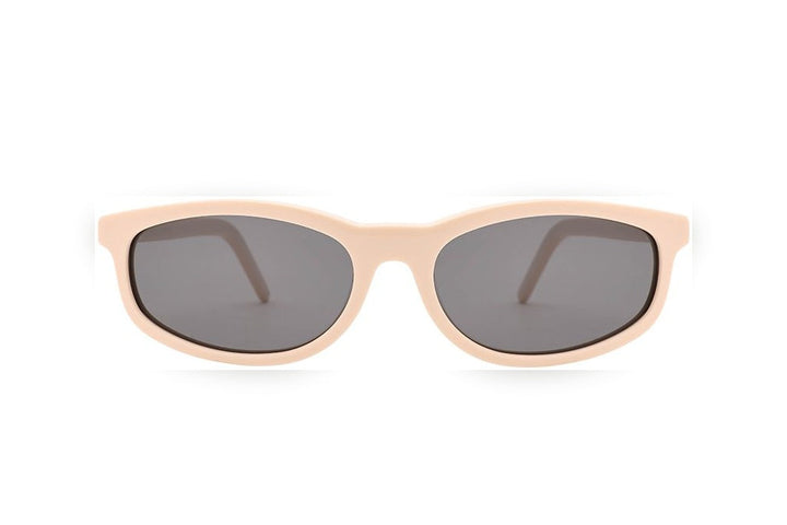FAYE beige / grey polarized oval sunglasses, front view