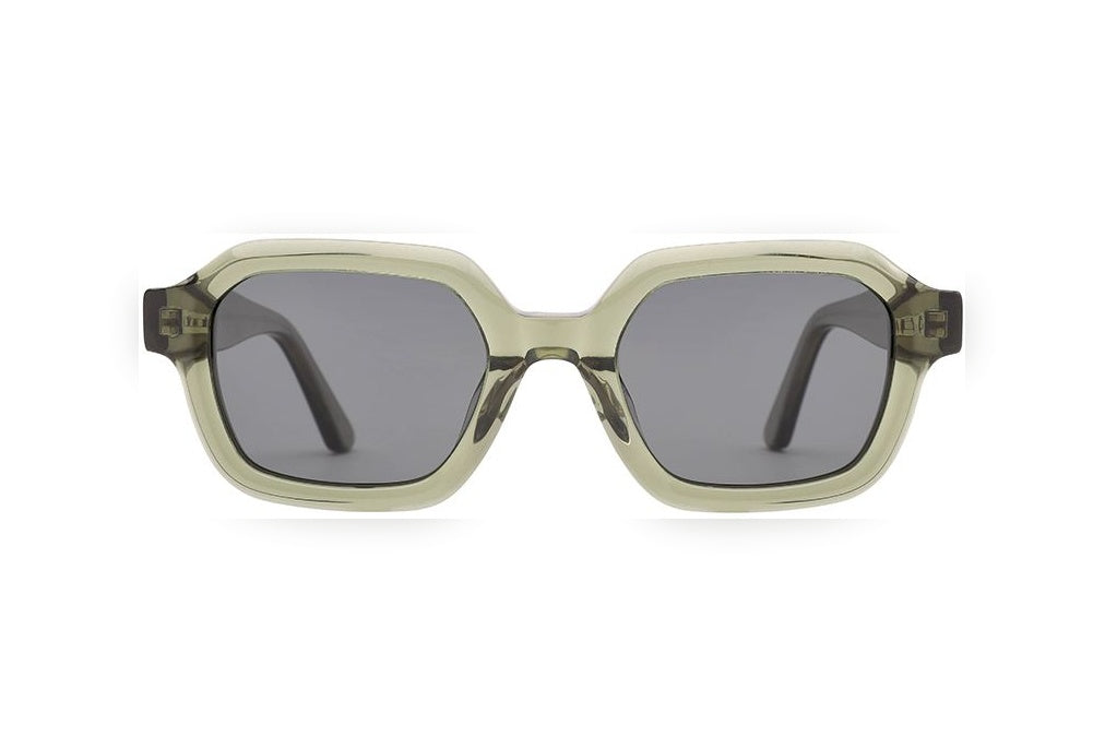 VITO blackish green crystal / grey polarized rectangle sunglasses, front view