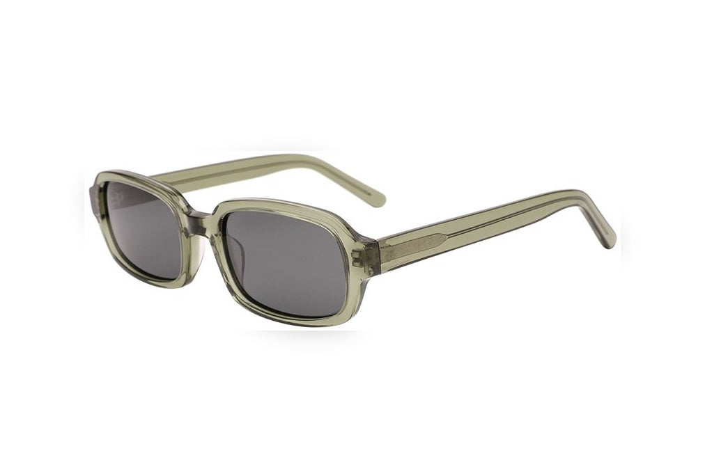 ADAAN crystal blackish green / green polarized rectangle sunglasses, top view