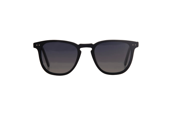 EMBER m.black polarized round sunglasses, front view