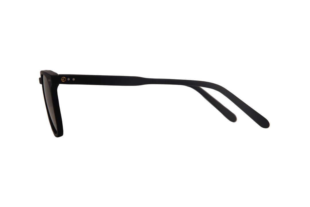 EMBER m.black polarized round sunglasses, side view