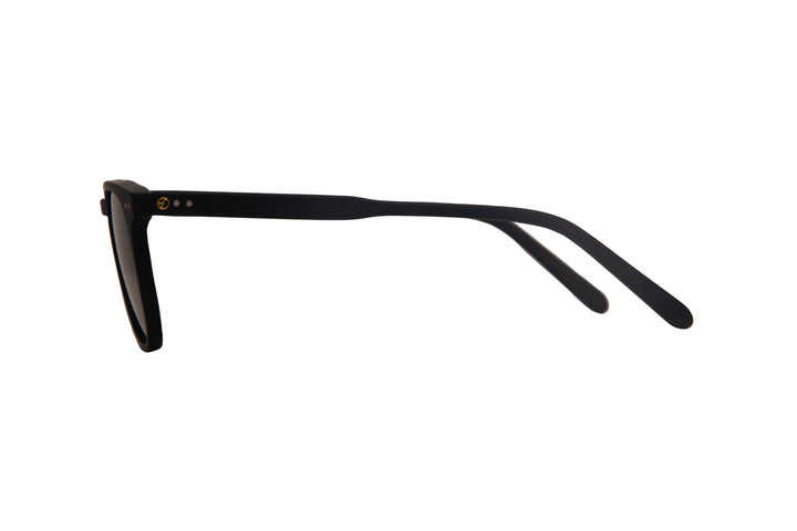 EMBER m.black polarized round sunglasses, side view