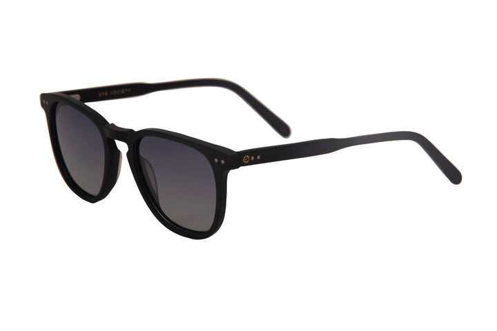 EMBER m.black polarized round sunglasses, top view