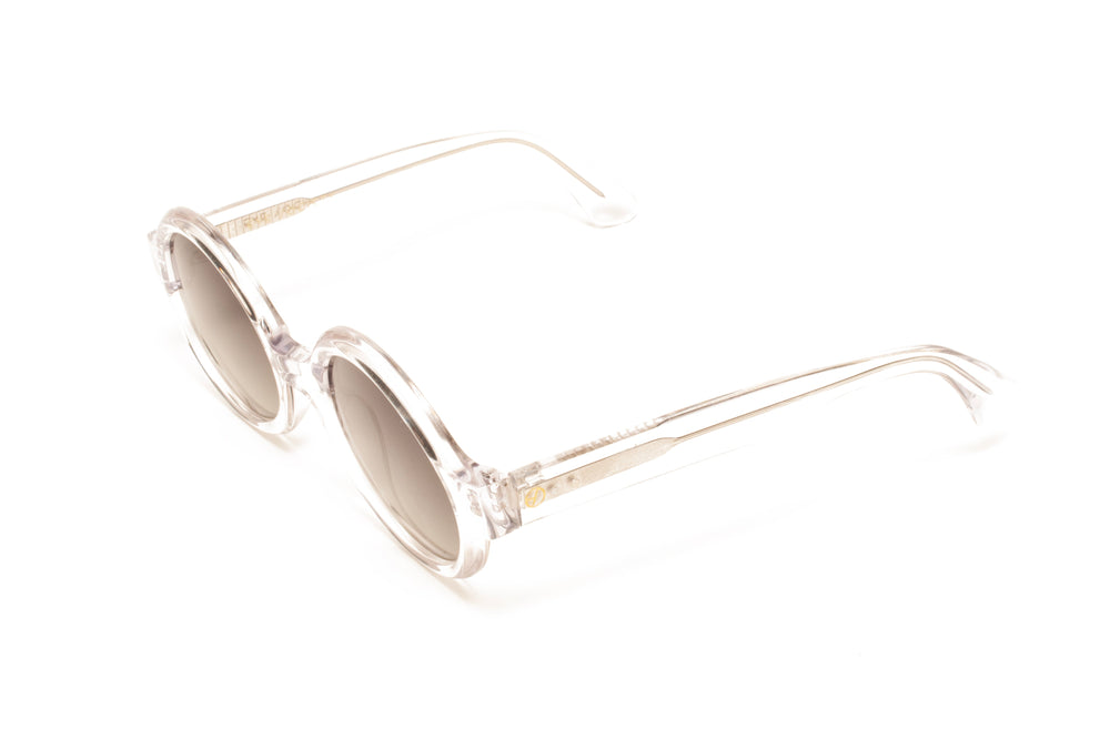 OCEAN crystal polarized round sunglasses, top view