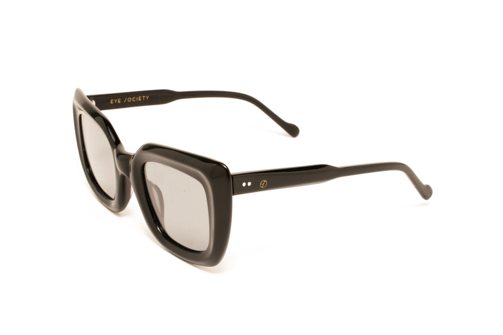 HALO black polarized square sunglasses, top view