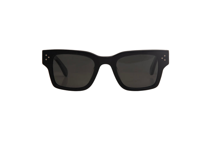 HAVEN black polarized square sunglasses, front view
