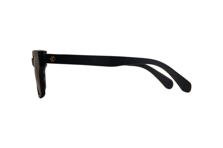 HAVEN black polarized square sunglasses, side view