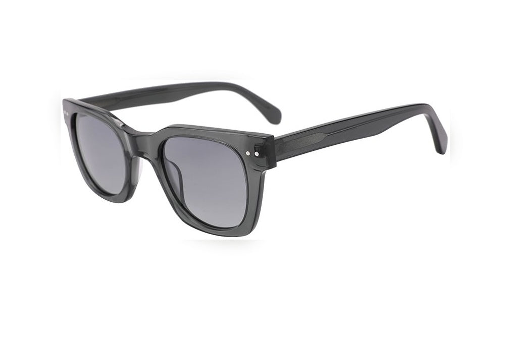 PEYTON grey crystal polarized rectangle sunglasses, top view