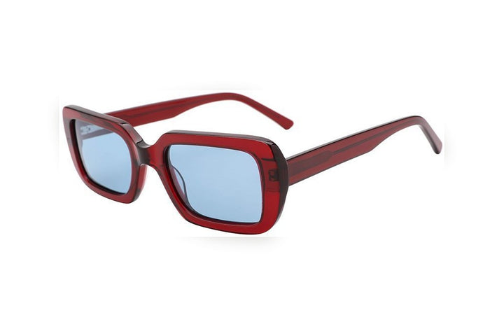 ORIGIN wine polarized rectangle sunglasses, top view
