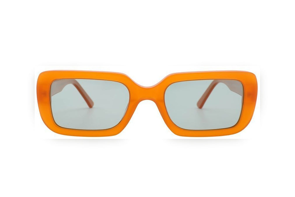 ORIGIN orange polarized rectangle sunglasses, front view