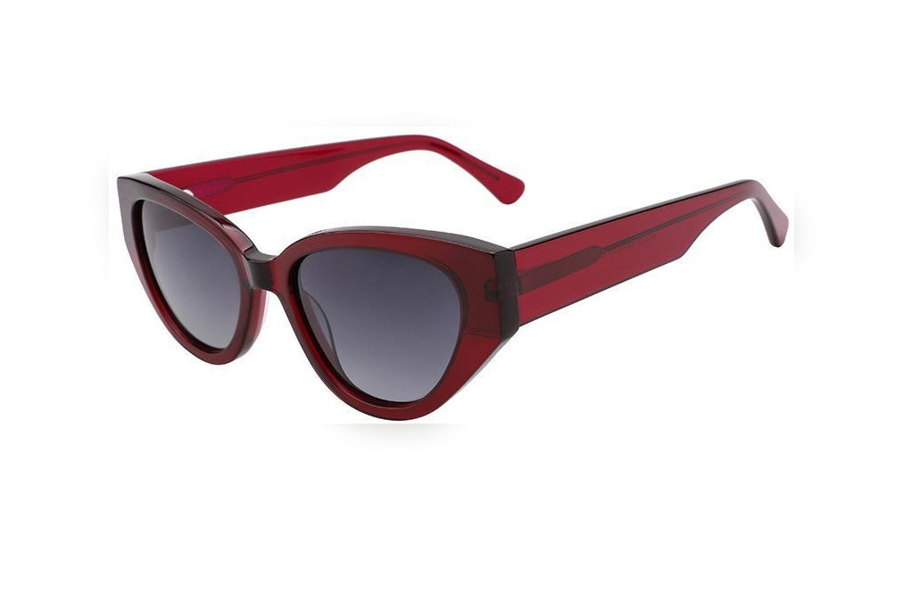 ORBIT wine polarized cat-eye sunglasses, top view