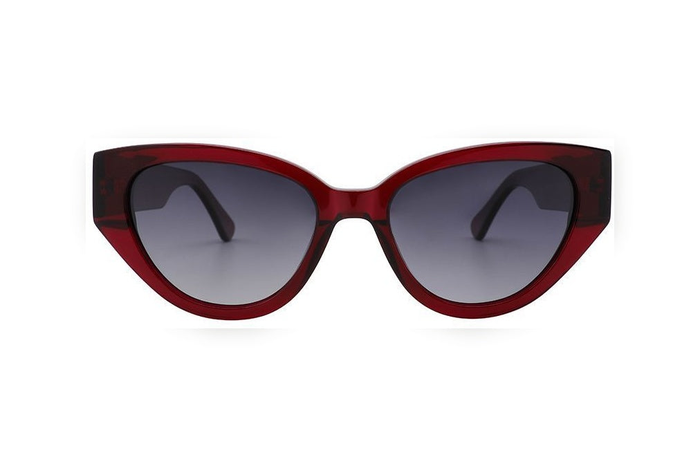 ORBIT wine polarized cat-eye sunglasses, front view