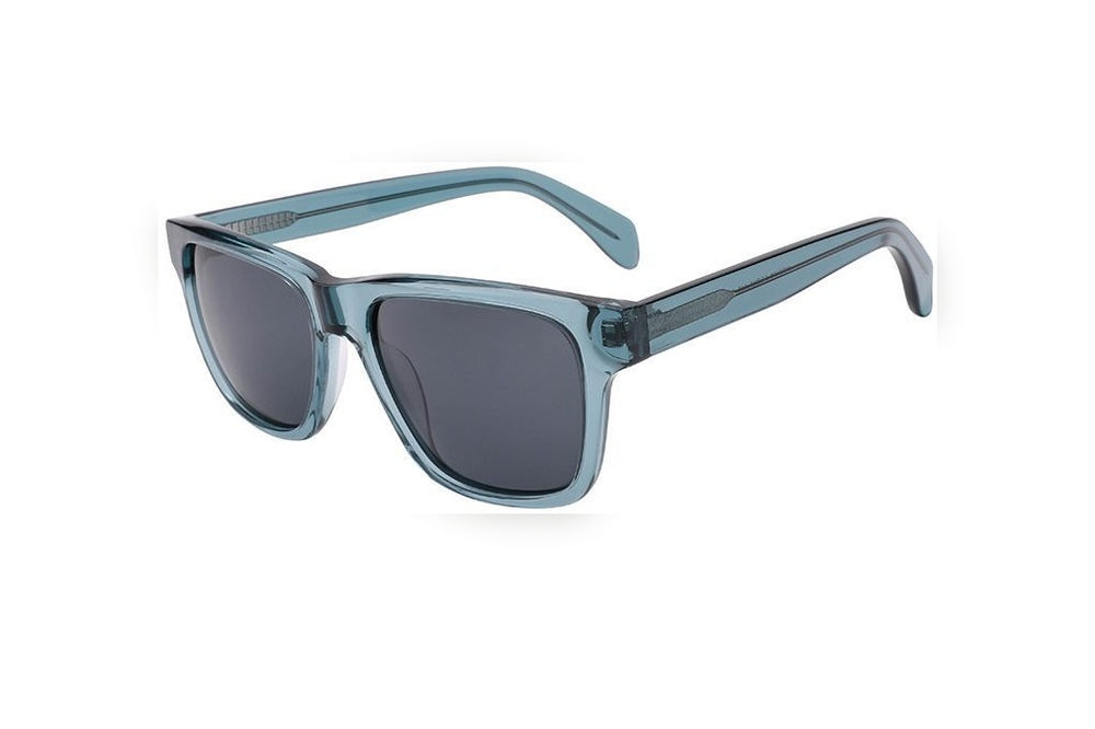 SILAS grey blue polarized rectangle sunglasses, top view
