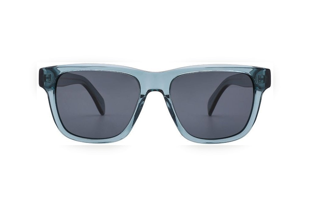 SILAS grey blue polarized rectangle sunglasses, front view