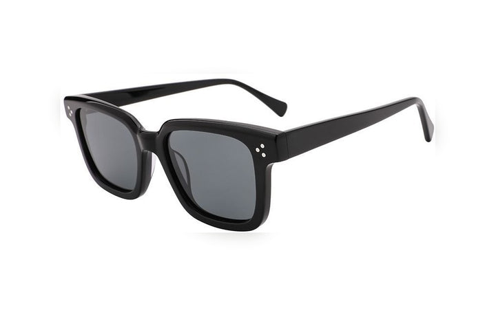 OAKLEY black polarized rectangle sunglasses, top view