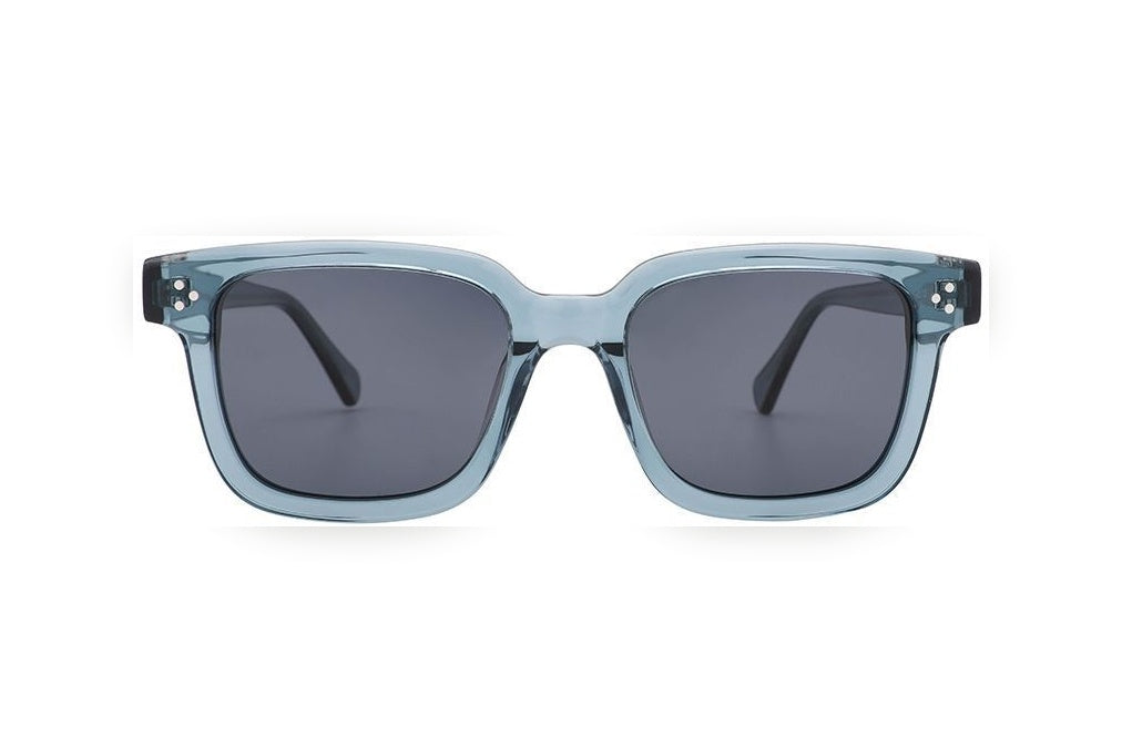 OAKLEY grey polarized rectangle sunglasses, front view