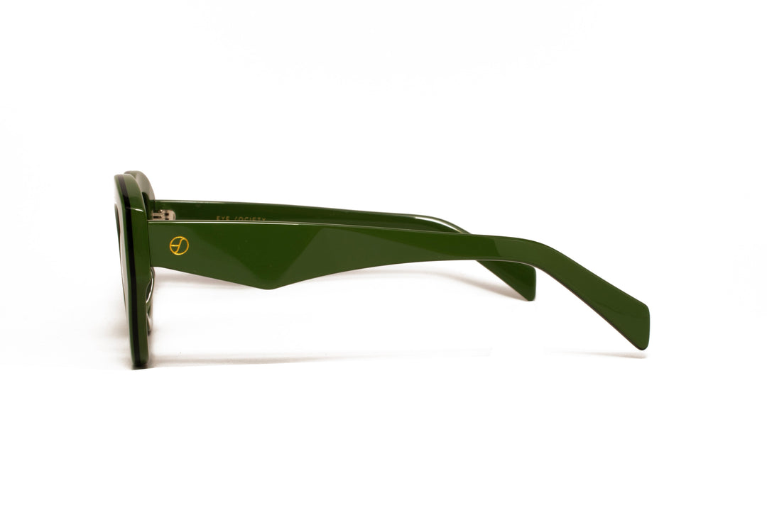 AUREA green polarized cat-eye sunglasses, side view