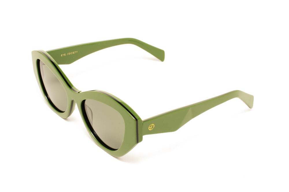 AUREA green polarized cat-eye sunglasses, top view