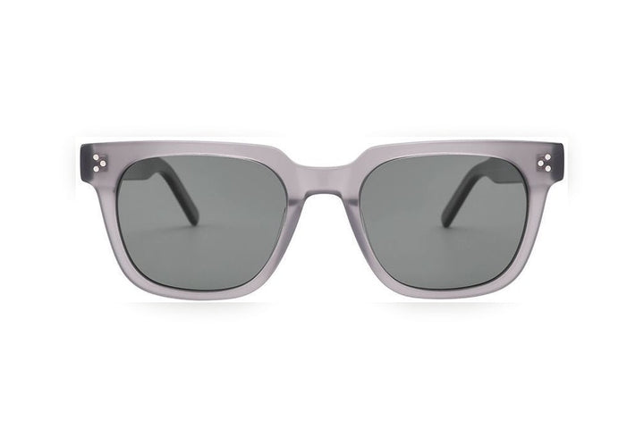 OAK l.grey polarized round sunglasses, front view