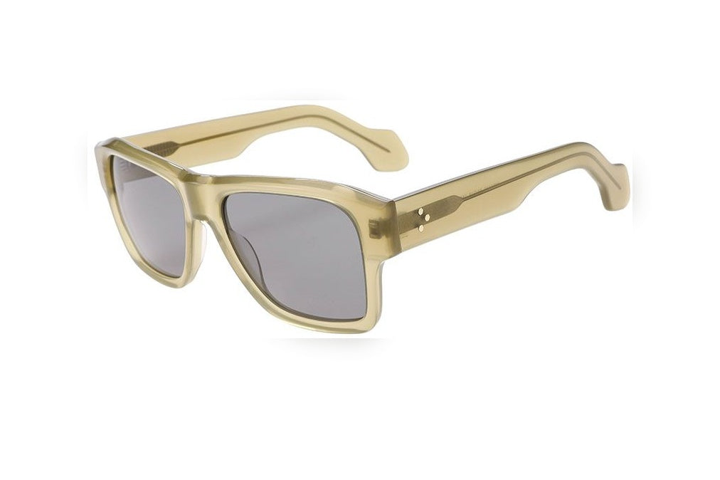 GRETA milky l.green / grey polarized rectangle sunglasses, top view
