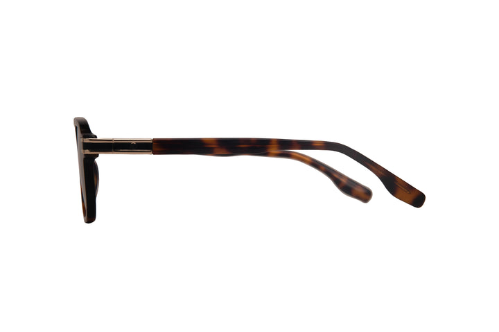 FELIX tortoise polarized rectangle sunglasses, side view